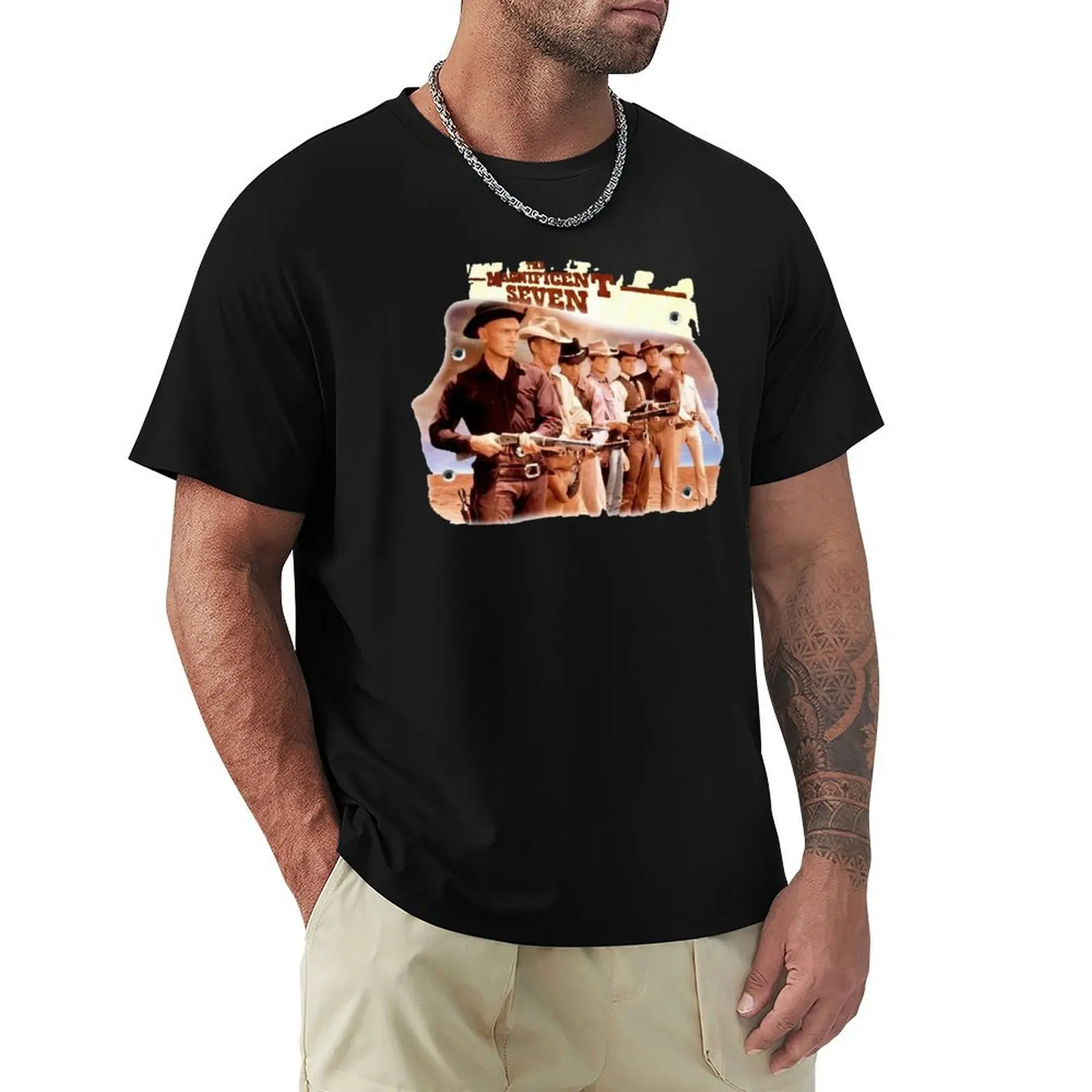 The Magnificent Seven 7 T-Shirt Outdoor Sports Short Sleeve Top