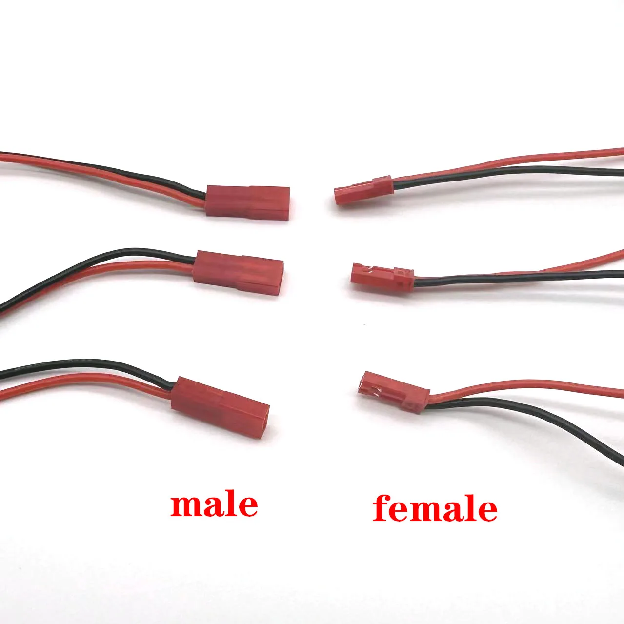 JST 10/20/50cm Pria Wanita konektor JST Plug 20awg 22awg kabel untuk RC BEC baterai helikopter DIY FPV Drone Quadcopter