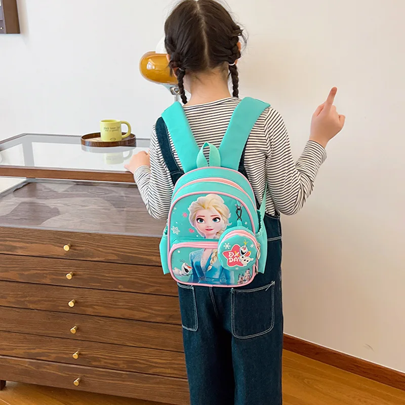Disney Frozen Kindergarten Backpack For Girl Boy Spider Man Elsa Anna Student Shoulder Orthopedic School Bag Kids Gifts Mochilas