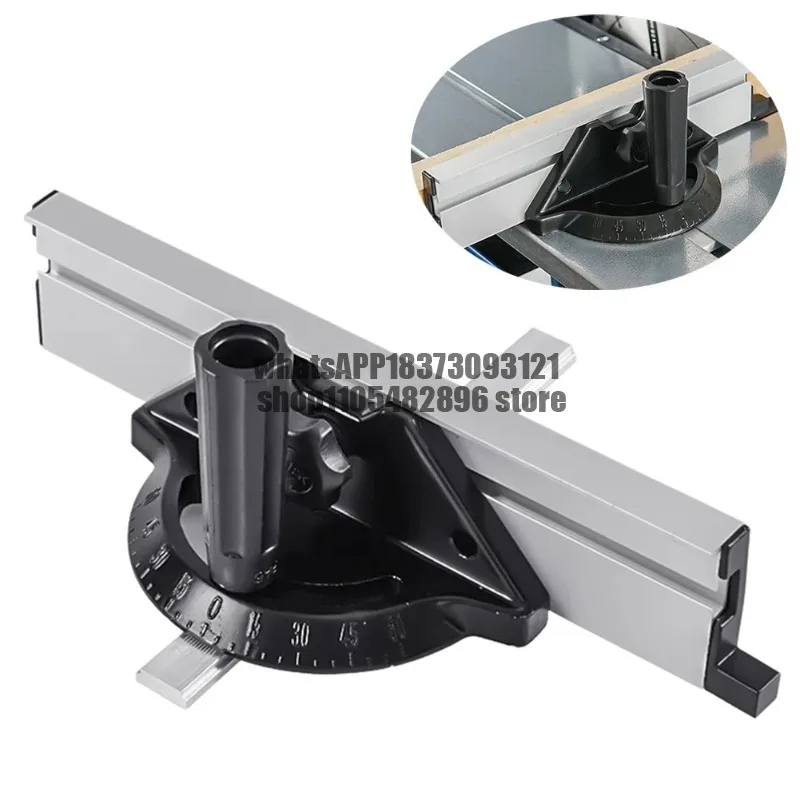Miter Gauge And Aluminum Miter Fence Both Sides 60 Angle Adjustable Repetitive Cut Flip Stop And Tenon Gauge For Table Saw