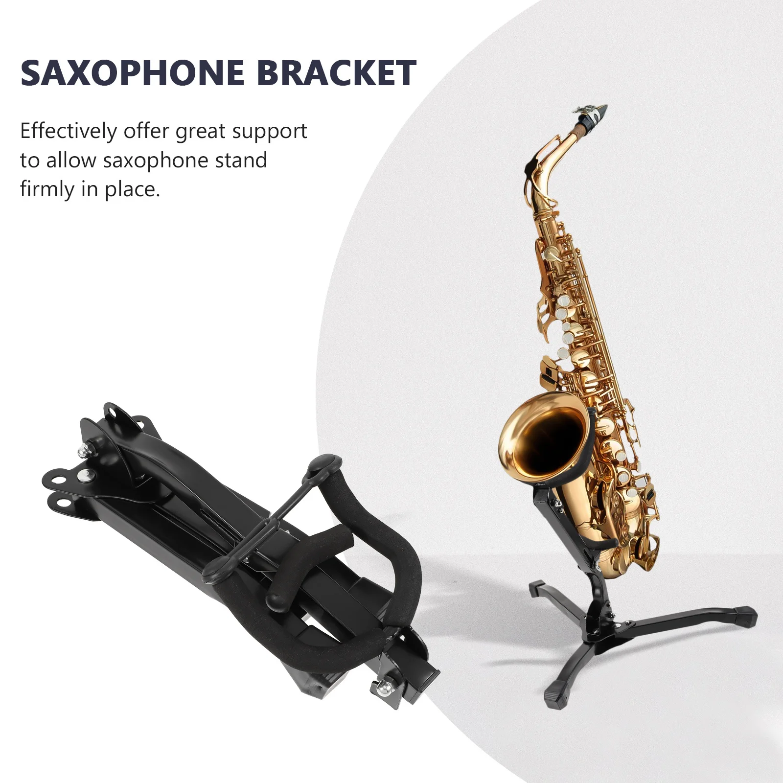 

Music Saxophone Stand Travel Accessories Foldable Metal Portable Holder Bracket