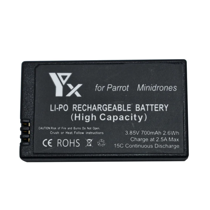 3.85V 700mah Replacement Lipo Battery Large Capacity Drones Battery For Parrot Mini Drones Mambo,Jumping Sumo&Rolling Spider