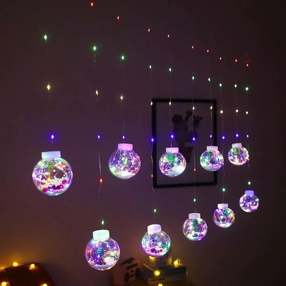 

10pcs Santa Claus LED Curtain String Light Romance Snowman Christmas Decorations Christmas Tree Waterproof Outdoor Light Home