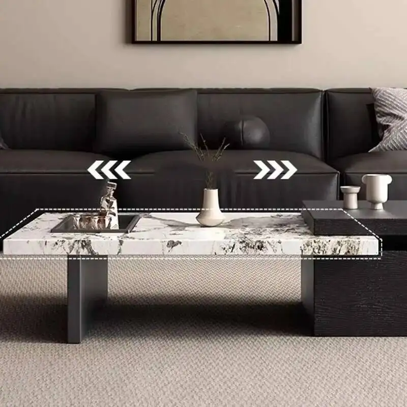 

Minimalist Unique Adjustable Moving Coffee Table Designer Cheap Side Table Luxury Living Room Meubles Entrance Hall Furniture