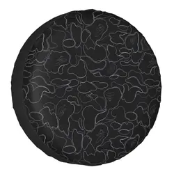 Black And White Camo Tire Cover 4WD 4x4 Camouflage Bape Spare Wheel Protector for Toyota Land Cruiser Prado 14