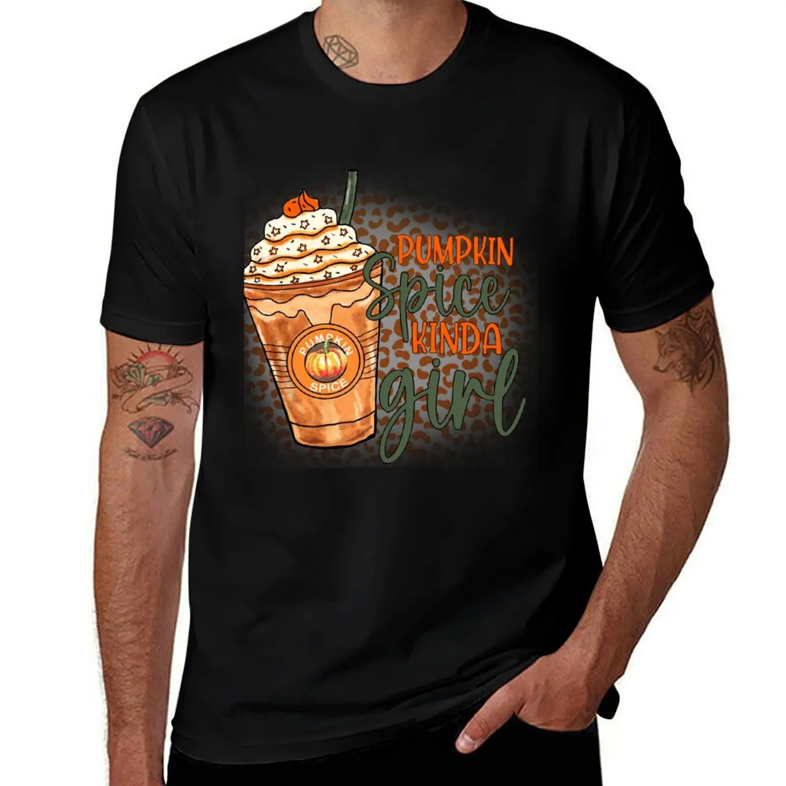 Pumpkin Spice kinda girl T-Shirt Large Size Breathable Tee T-Shirt