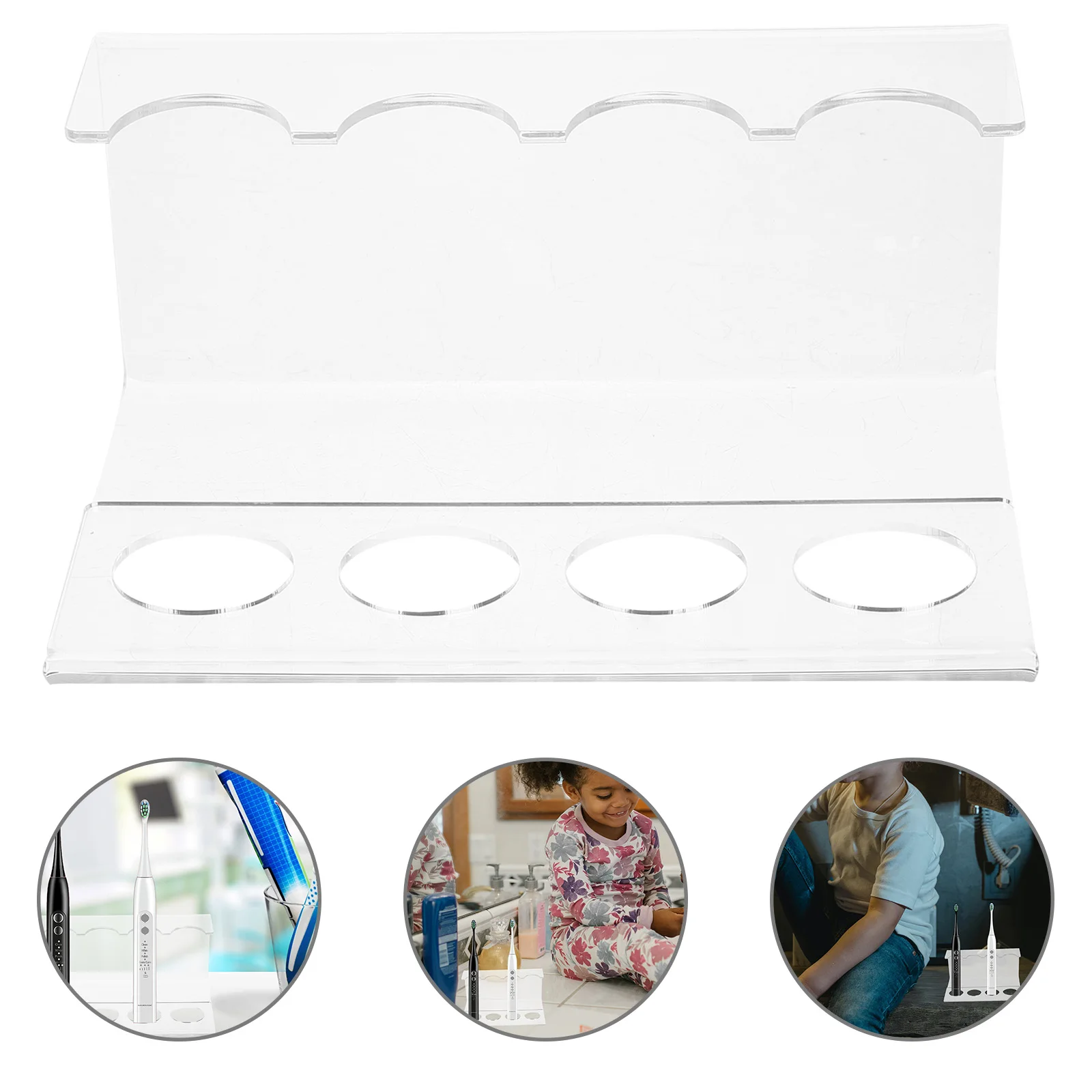 

Acrylic Display St for Electric Toothbrush Cleansing Instrument Massage Stick Rack Home Shelf Shaver Holder Storage Solution