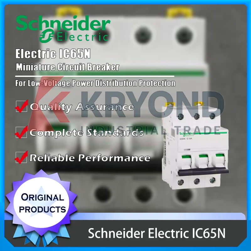 

Schneider Electric IC65N Miniature Circuit Breaker for Overload and Short Circuit Protection in Electrical Systems