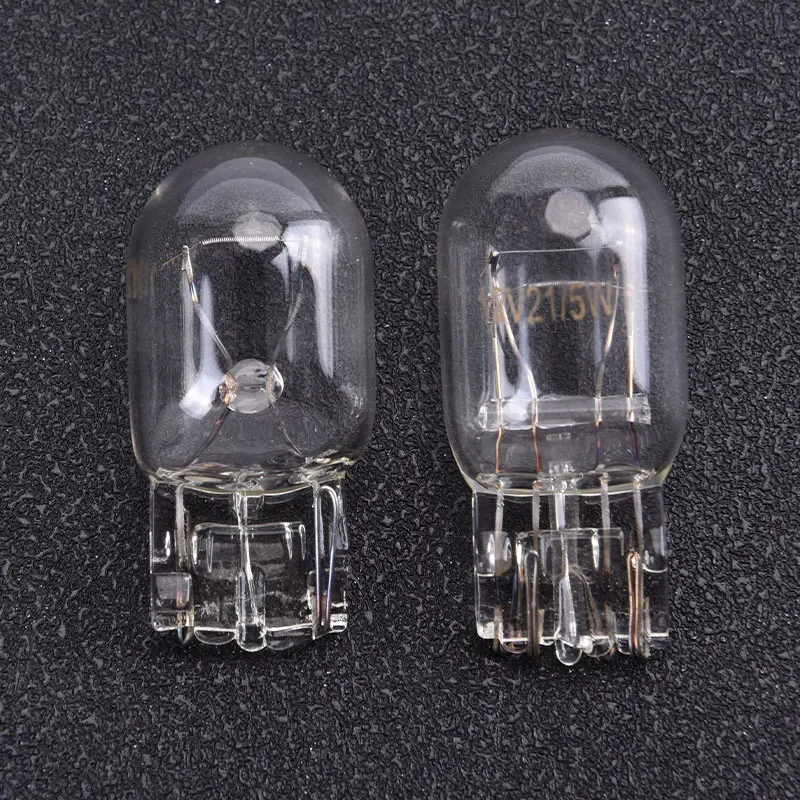 2pcs T20 7443 7440 Signal Light W21/5W 3800K Halogen Bulb Clear Glass Daytime Running Lights Turn Stop Brake Tail Bulb DRL Bulbs