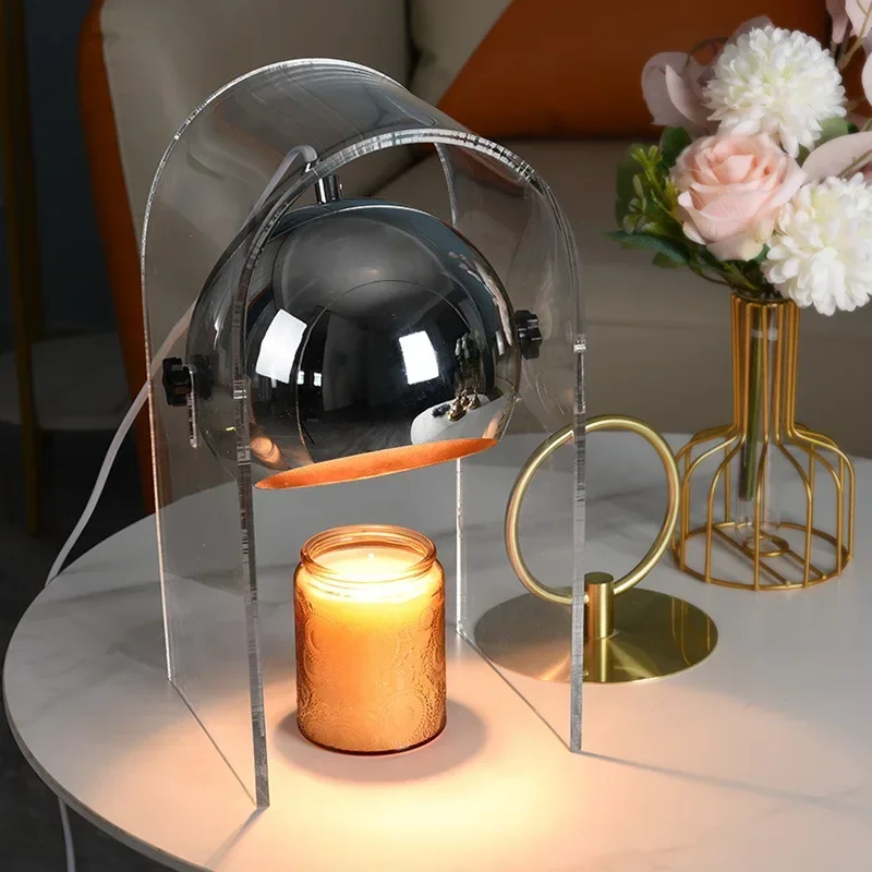 

Bedside Electric Candle Warmer Lamp Wax Melting Light with 2 Bulbs Timer Dimmer,Compatible,for Home Scented Décor