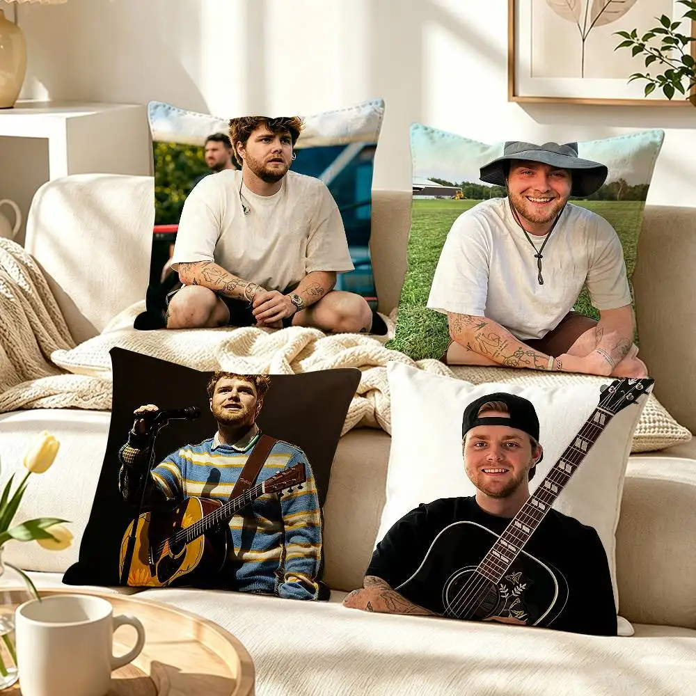 M-Music Alex Warren  Pillow Case Pattern Printed Pillowcase For Living Room Sofa Cushion Cover
