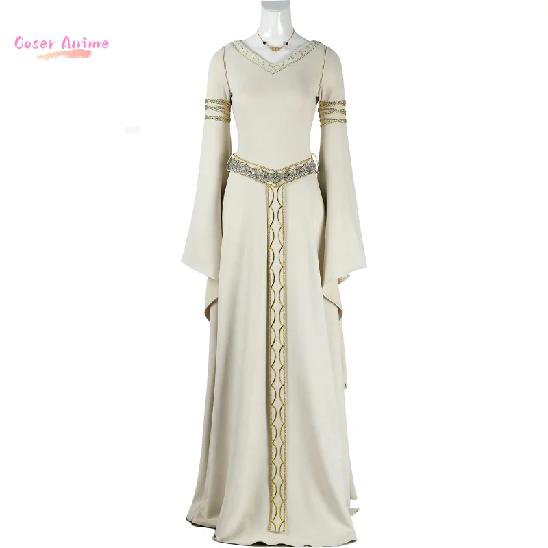 زي تنكري لفيلم سيد الخواتم eowyn زي حفلة الهالوين للنساء والرجال دعائم الكرنفال