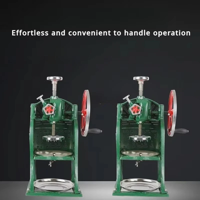 Manual Ice Crusher Shaved  Machine, Metal Rotary  Shaver Portable, Home Commercial Ice Crusher for Slush Snow