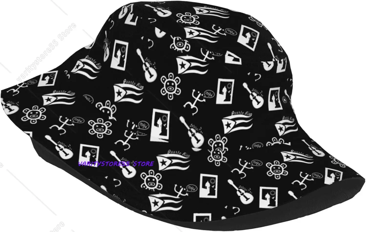 Puerto Rico Flag Bucket Hat Puerto Rico Fisherman Hat Sun Hats Rico Caps for Women Men Outdoor