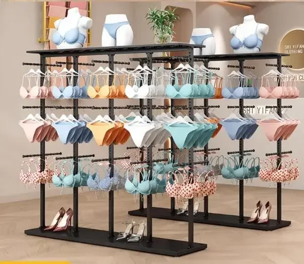 

Underwear store display rack with adjustable double-sided shorts and underwear multi-layer shelves