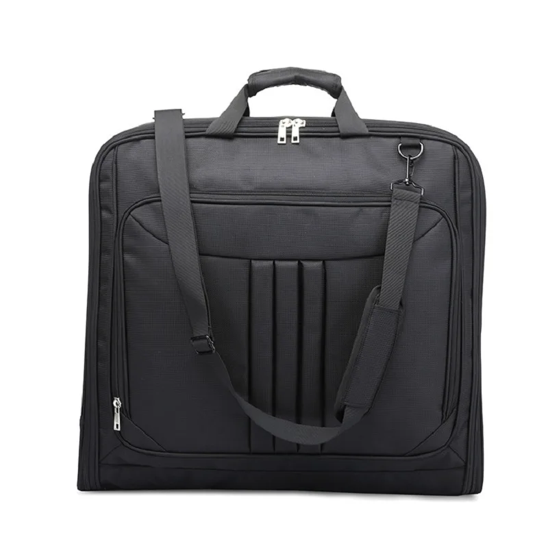 Men Business Travel Bag Foldable Waterproof Oxford Multifunctional Luggage Laptop Handbag Dust-proof Portable Suit Storage Bags