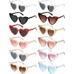 1 Pairs Heart Shaped Frameless Sunglasses Transparent Candy Color Glasses Eyewear Bachelorette Party Favors Photo Booth Props