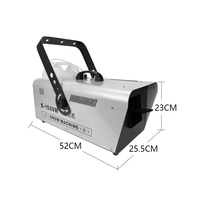 ماكينة ثلج معدنية كهربائية بقدرة 1500 وات - جهاز تحكم عن بعد معدات تساقط الثلوج الصغيرة لعرض عيد الميلاد #5