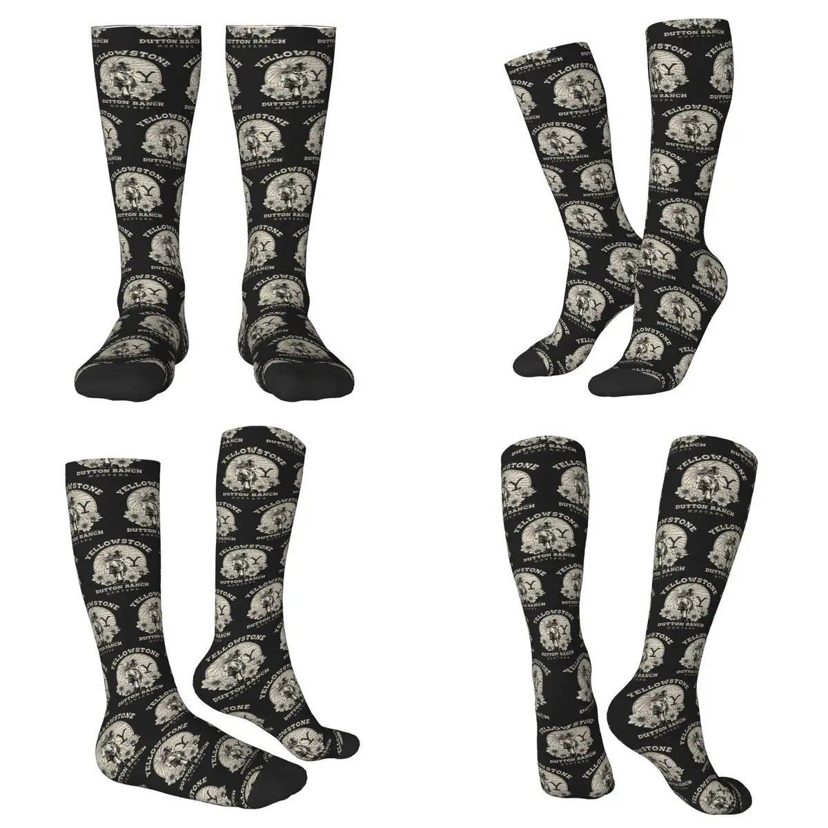 

Всесезонные носки Yellowstone Dutton Ranch, спортивные носки в стиле Харадзюку, мягкие чулки в стиле хип-хоп для мужчин и женщин