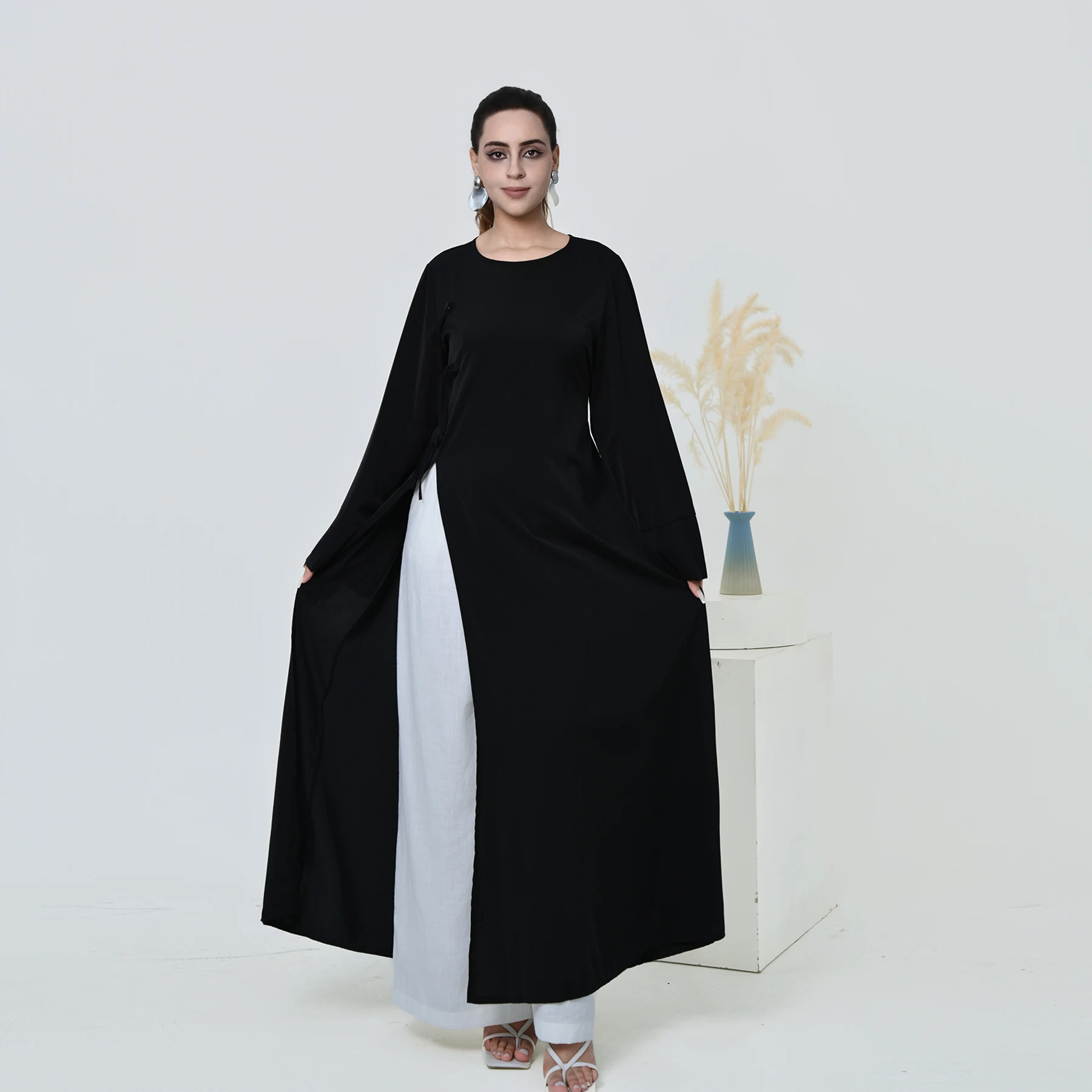 Elegant Open-Side Muslimah Abaya Dress product image
