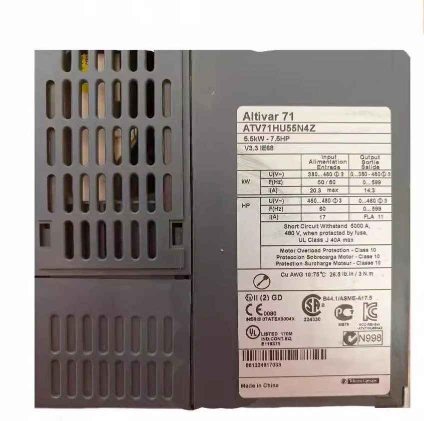 Altivar 71 ATV71HU55N4Z 5,5KW 380V