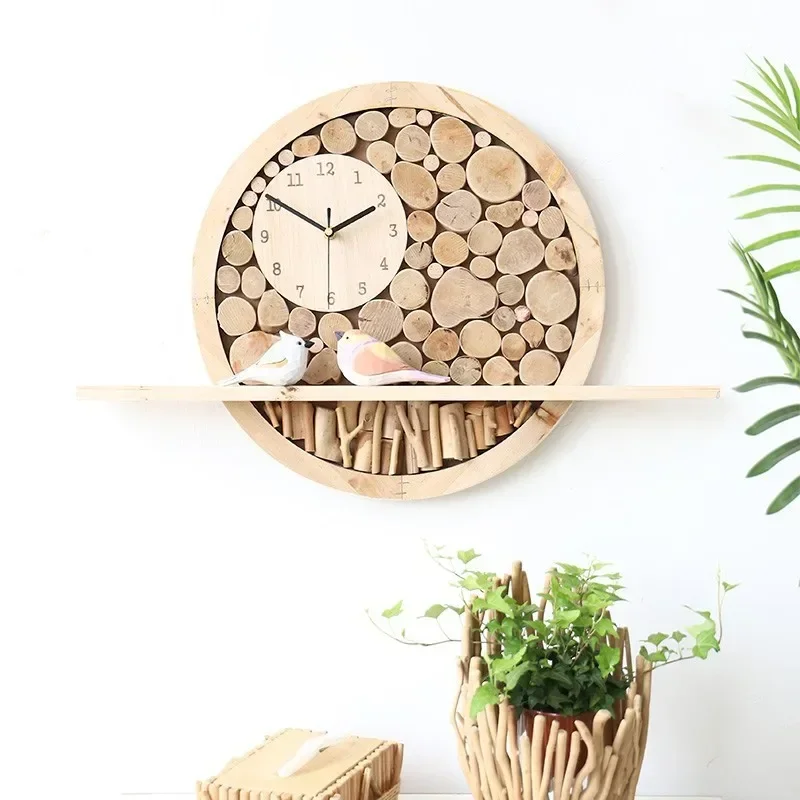 Dining room, living room clock, wall clock, perpetual calendar wall hanging, no punching decoration