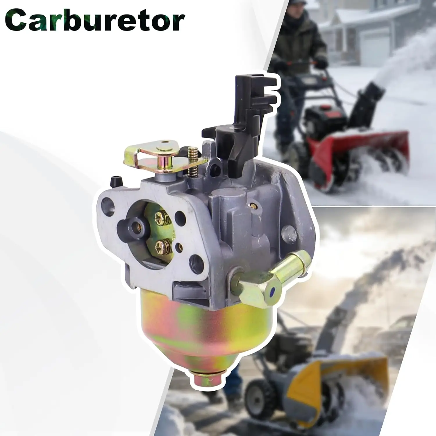 Carburetor for Troy Bilt Storm 2620 2410 26" 24" Self-Propelled 31BM63P3711 31AM62N2711 31BM63P3766 Craftsman 208cc 179cc Snow B 6