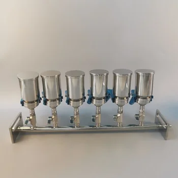 6 Branch SUS316 Funnel Manifolds Vacuum Filtration Membrane Filter Holder for Lab Testing Company