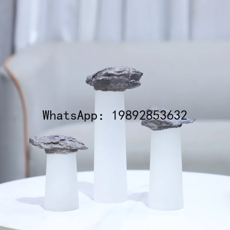 Glass Handicrafts Rockery Statue Mountain Peak Crystal Stone Abstract Decorative Figurines Home Decoration Accessories