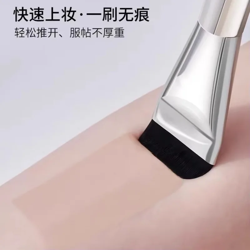 فرشاة كريم أساس كورية رفيعة للغاية ذات رأس مسطح وفرشاة مكياج خفيفة وخاضعة بدون أثر #3