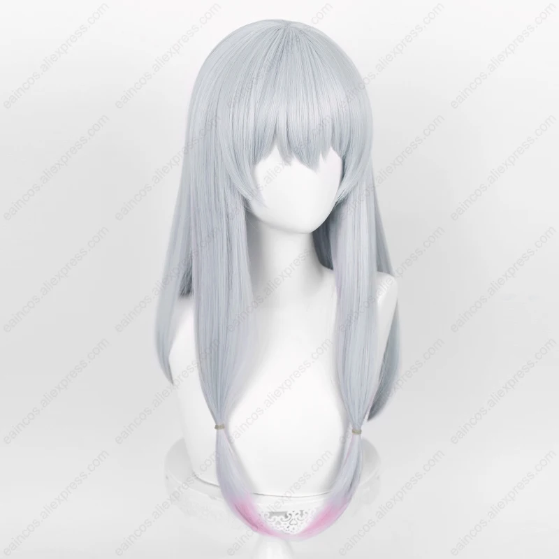 Anime Sagiri Izumi Cosplay Pruiken 80Cm Lang Gemengde Kleur Hittebestendig Synthetisch Haar Halloween Feest