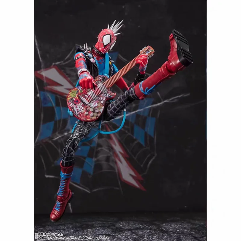 

In Stock Bandai SHF Spider-Man Across The Spider-Verse Punk Spider-Man Hobie Articulated Figure Ready Stock Collectible Gift