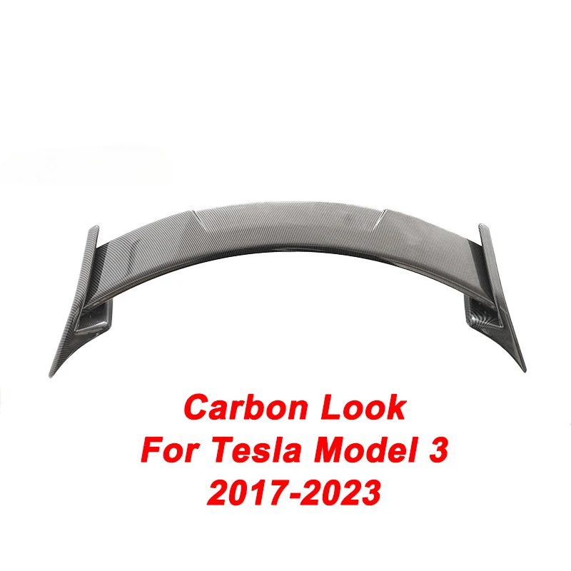 Voor Tesla Model 3 2017-2024 CMST Stijl Achterbagage Deksel Hoge Spoiler Auto Sport Glanzend Zwart Extern Model 3 accessoires - afbeelding 1