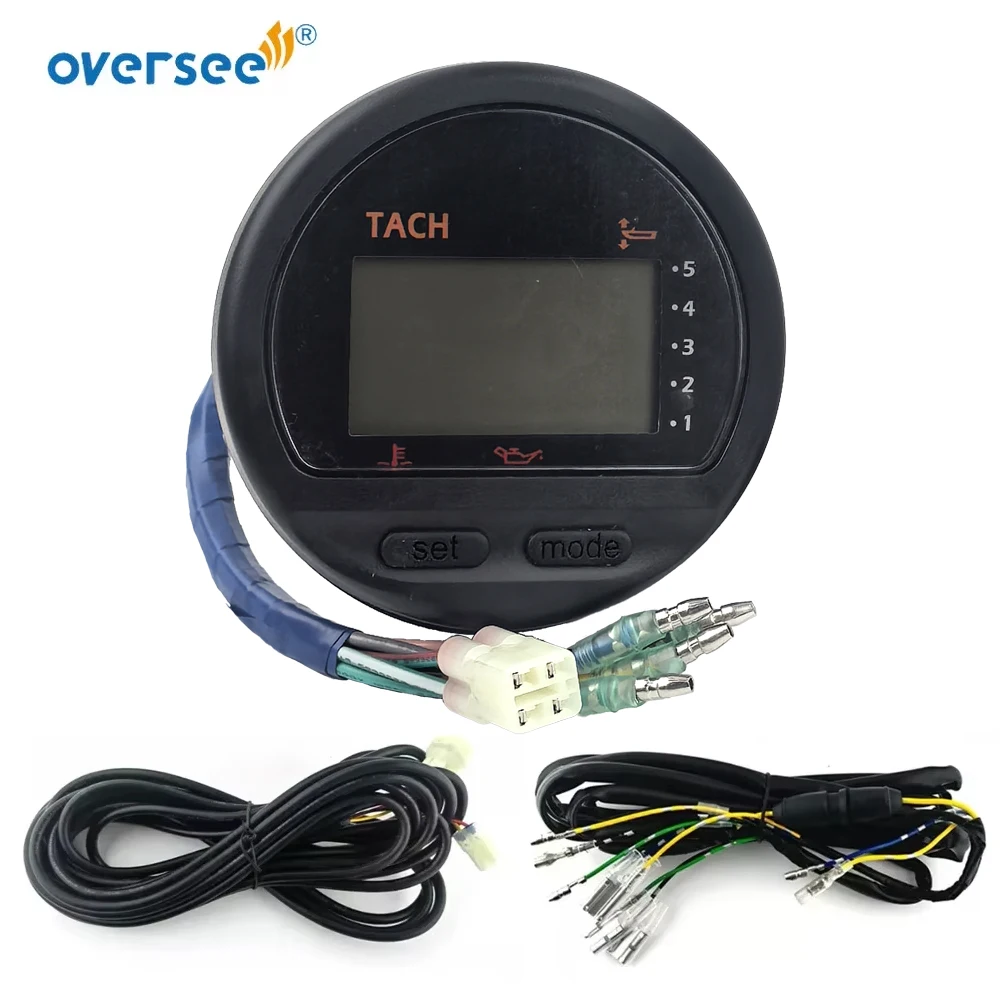 6Y5-8350T Digital Multi-Function Tachometer Gauge with Harness for Yamaha 225HP 250HP Outboard Engine