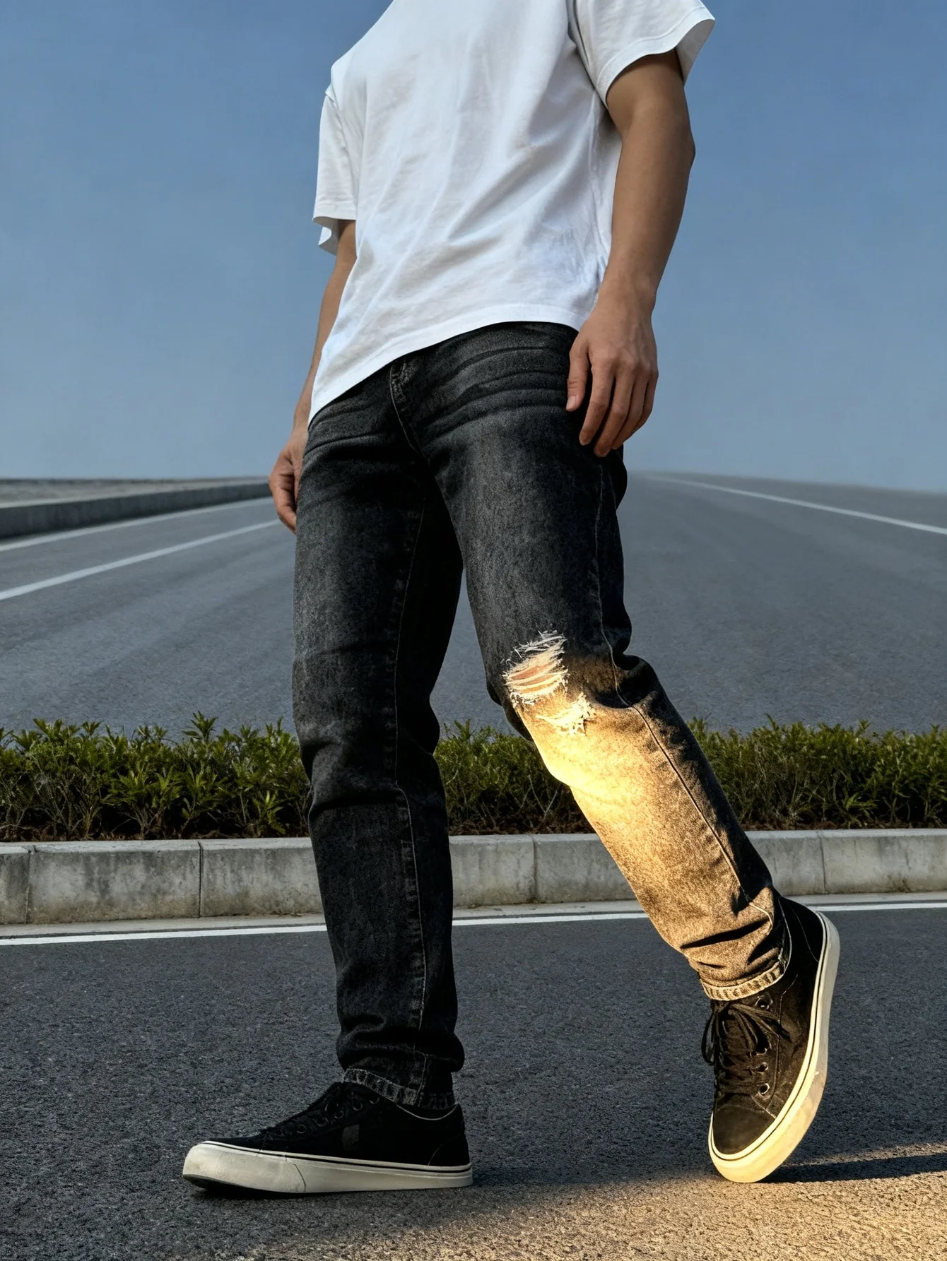 Slim Narrow-leg Micro Stretch Jeans, Men's Basic, Match All Kinds of Clothes