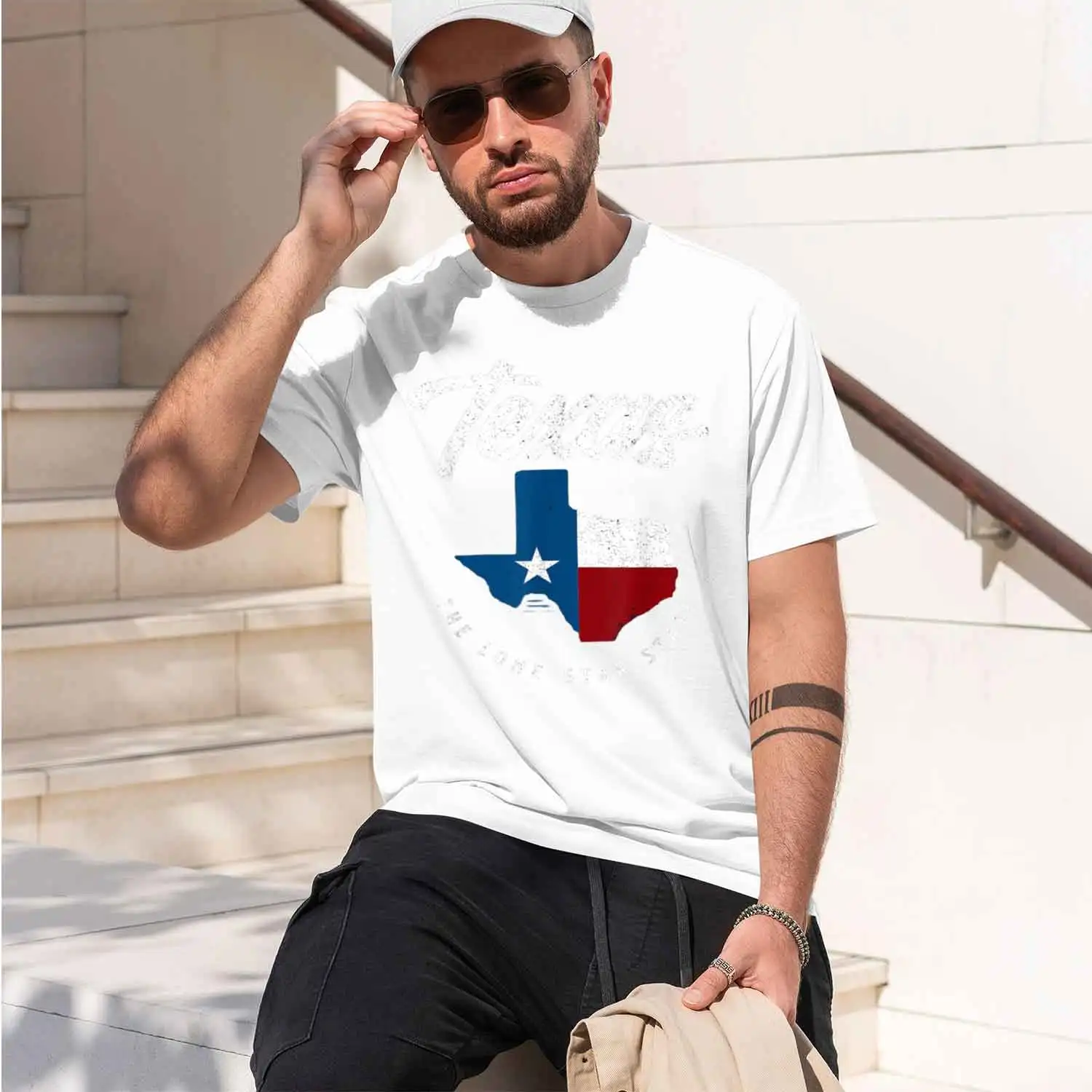 Texas The Lone State Map Tee T-Shirt For Proud Native Texans 2026 New Model Short-sleeve crewneck T-Shirt Classic Casual Multipl
