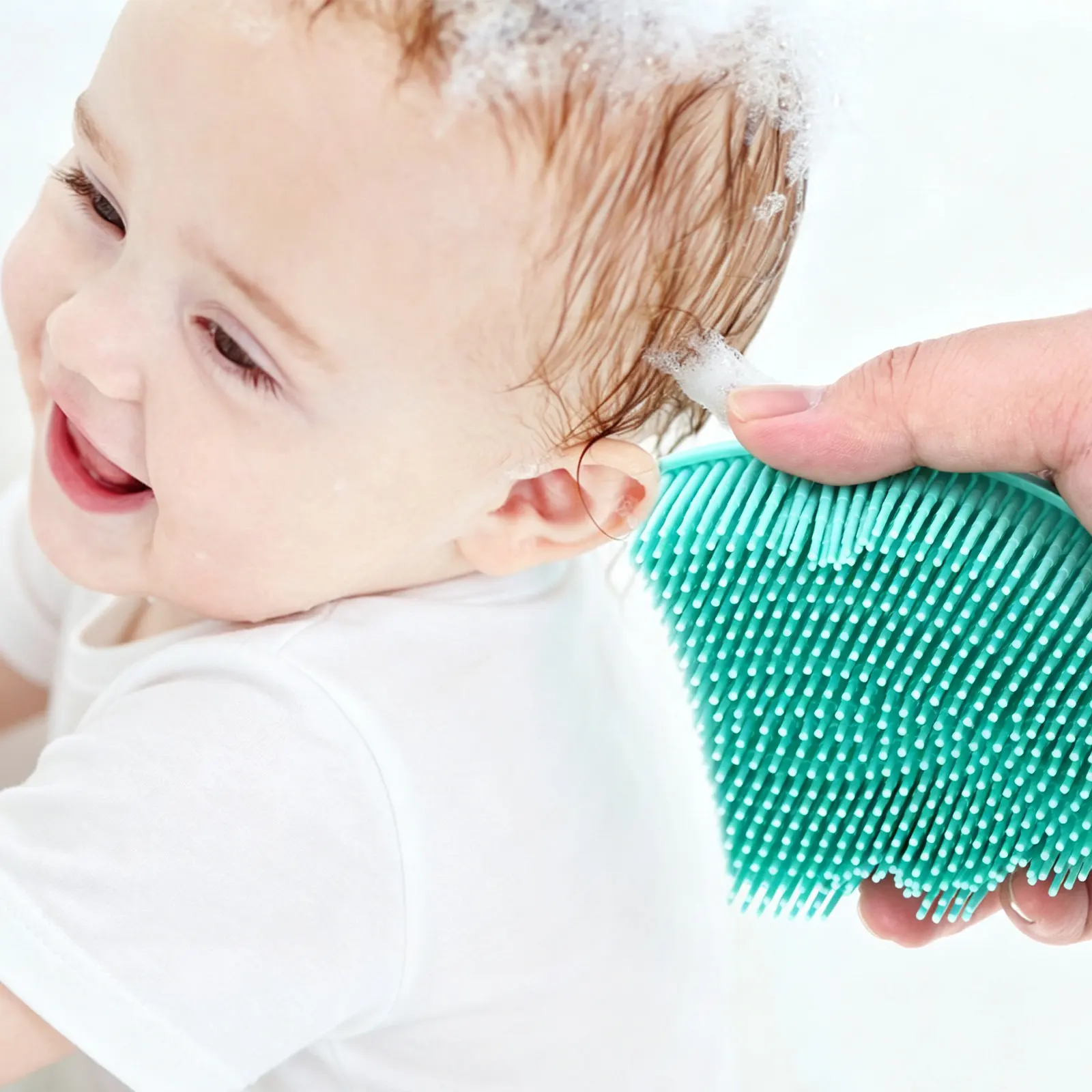 Silicone Bath Brush Safe Soft Body Scrubber for Sensitive Skin Babies Adults Promotes Blood Circulation Bath
