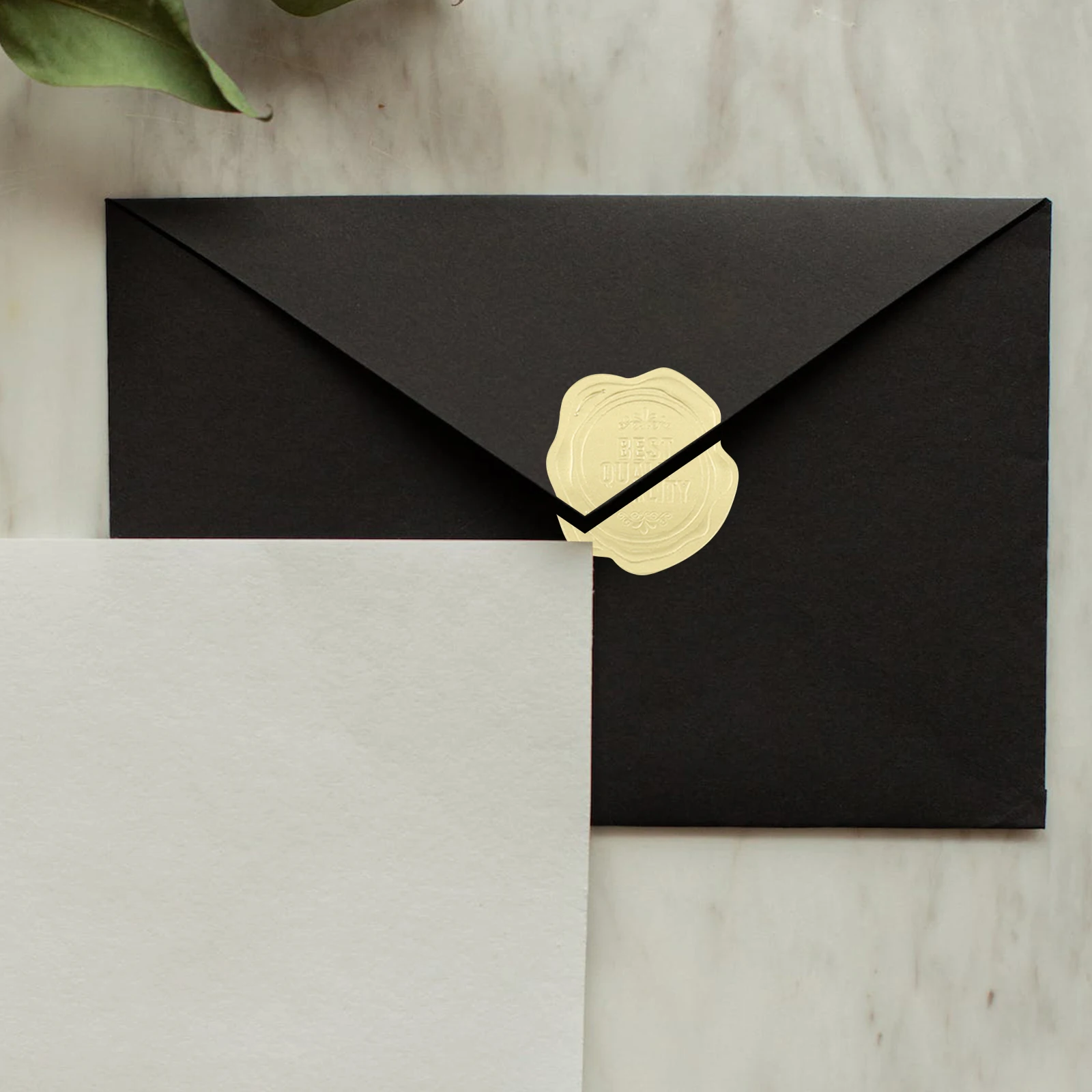 

Golden Stickers Self Adhesive Envelope Seals Baking Letter Supply Gifts Wax Labels No Self Adhesive Wedding Invitation