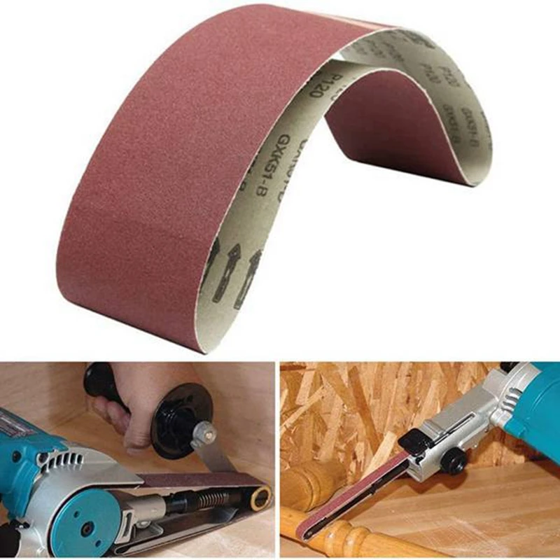 5 Pieces 100 x 915mm Sanding Belt 4 Inch x 36 Inch Sanding Screen Abrasive Band with 60 120 180 240 320 Girt