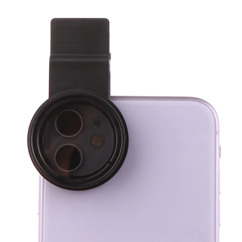 Universal With Clip Portable Professional Phone Polarizer Wide Angle Lens 37/52mm CPL Filter Circular Camera Black Accessories