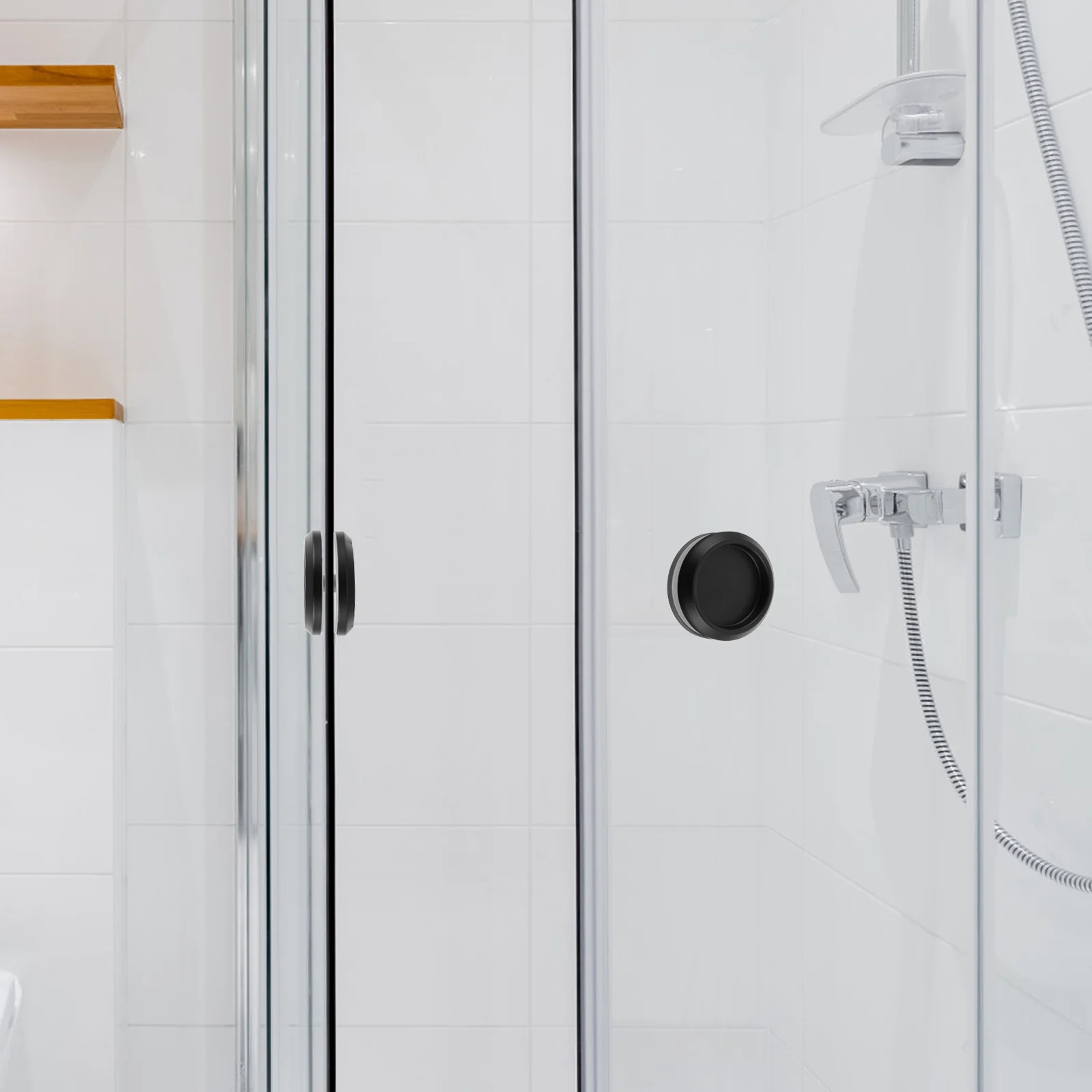 

2Pcs Shower Door Handle Stainless Steel Double-Sided Round Knob Sliding Glass Door Handles Replacement for Bathroom Interior