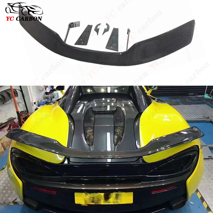 

For Mclaren 540C 570 570S GT N Style High quality Carbon Fiber Rear Spoiler Rear Wing Lip Tail Trunk SpoilersTail fins Body Kit