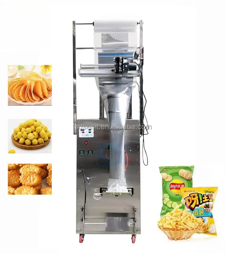 Automatic Food and Chemical Packing Machine for 200g 500g 1kg Red Dates Peeled Garlic Beans in Paper Pouch Foil Packaging