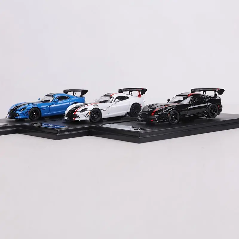 Versione con copertina magnetica aperta Viper ACR 1:64, modello di auto in lega pressofusa, per adolescenti che giocano con, decorazione per adulti, regalo.