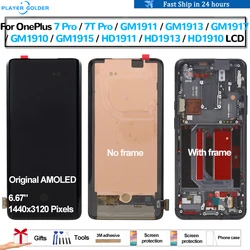 Original AMOLED For OnePlus 7 Pro 7T Pro GM1913 HD1913 Pantalla lcd Display Touch Panel Screen Digitizer Assembly Replacement