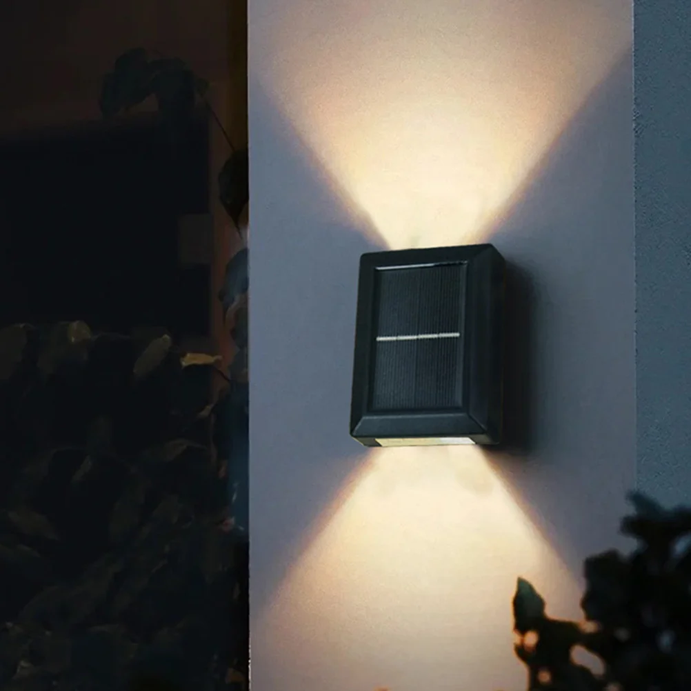 2pcs Wall Lamp Outdoor Waterproof Dual-Head Light For Garden Yard Patio Lighting Backyard Decor Fence Lights