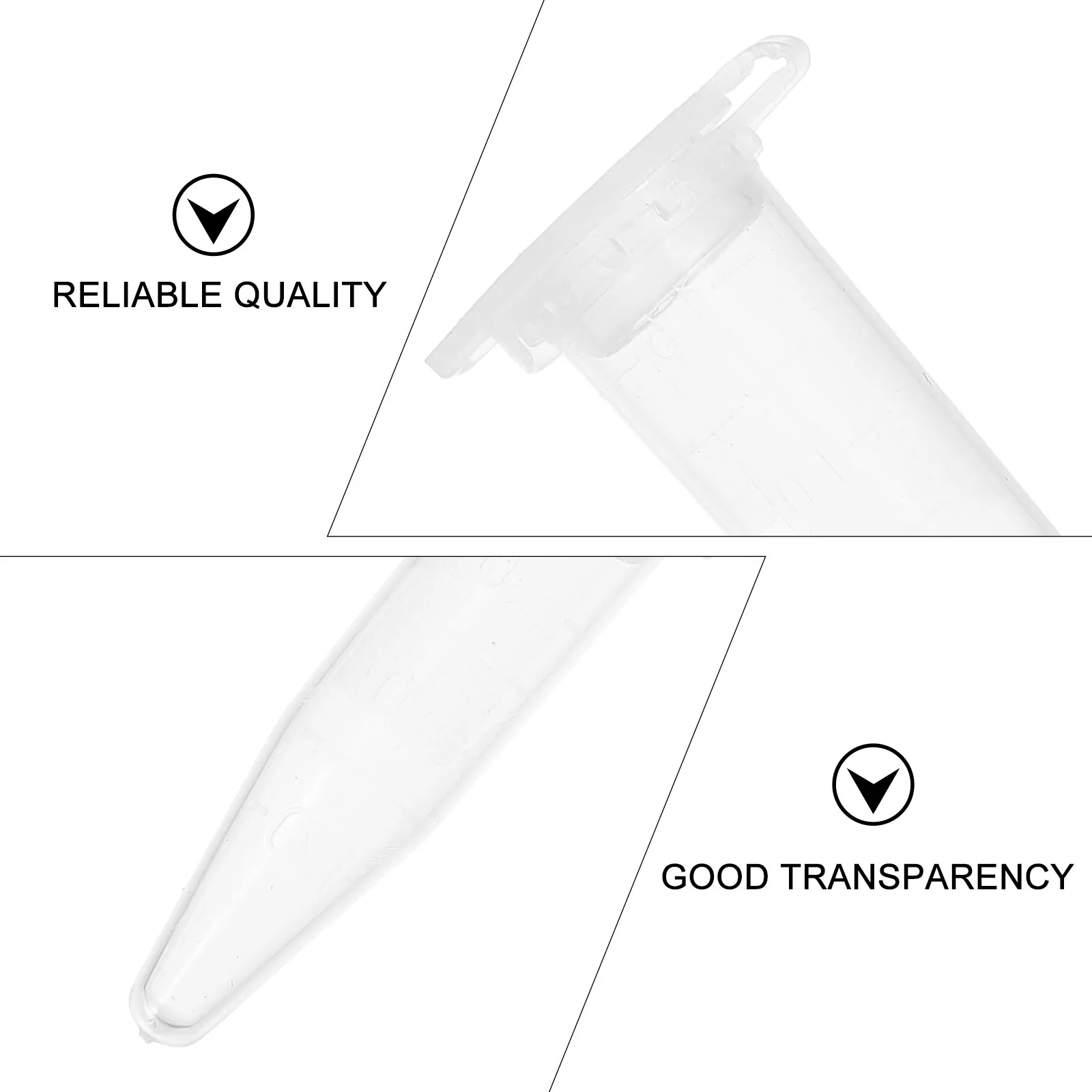 

2500 Pcs Tube Seed Flask Tubes Plastic Test Conical Bottles with Calibration Sample Small Liquid