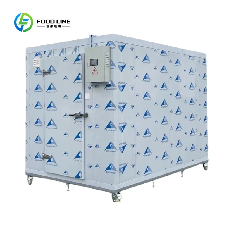 Customized Factory Price Mini Cold Storage Unit Mobile Coldroom with Wheels Walk-in Cooler for Meat Vegetables Fruits