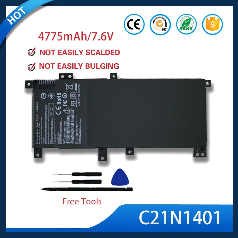 C21N1401 Battery For Asus Y483L F455L X455L R455LD Y483LD X454LD 7.6V 38Wh
