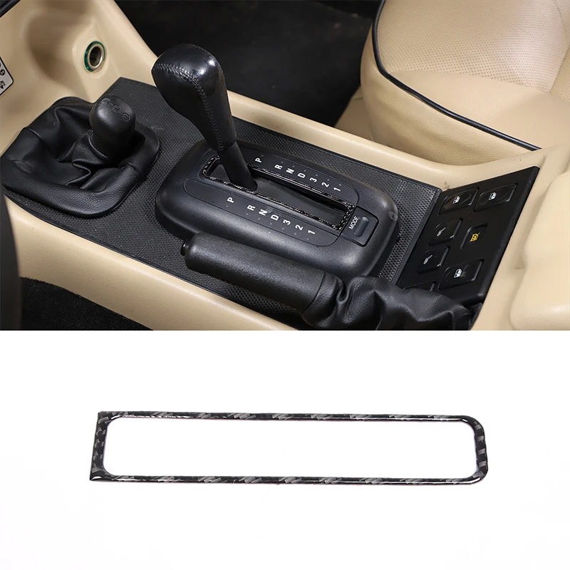 

Soft Carbon Fiber Car Gear Shift Shifter Base Frame Trim Sticker For Land Rover Discovery 2 1998-2003 Accessories